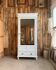 Armoire à glace ancienne blanche (rénovée)
