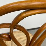 Curved wooden dining chair by Löbl Wieisskirchen