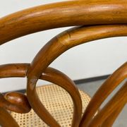Curved wooden dining chair by Löbl Wieisskirchen