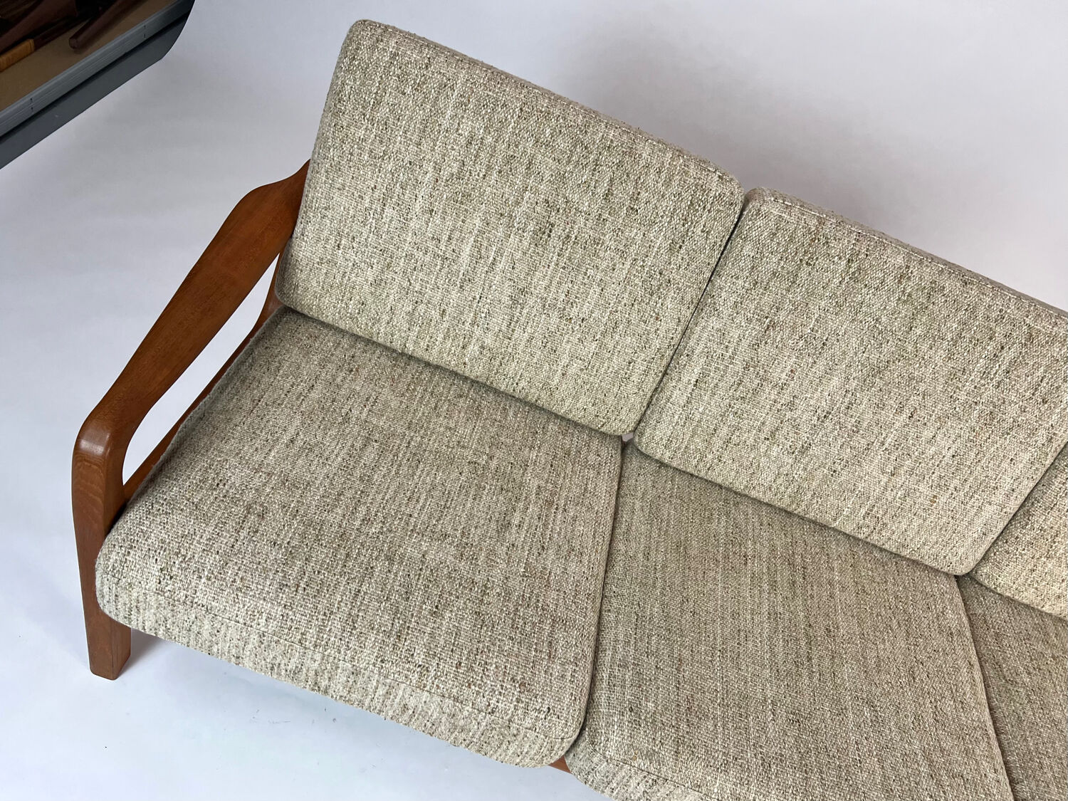 Canapé-lit en teck danois par Juul Kristensen, design vintage