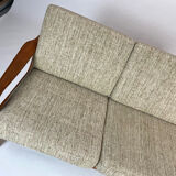 Canapé-lit en teck danois par Juul Kristensen, design vintage