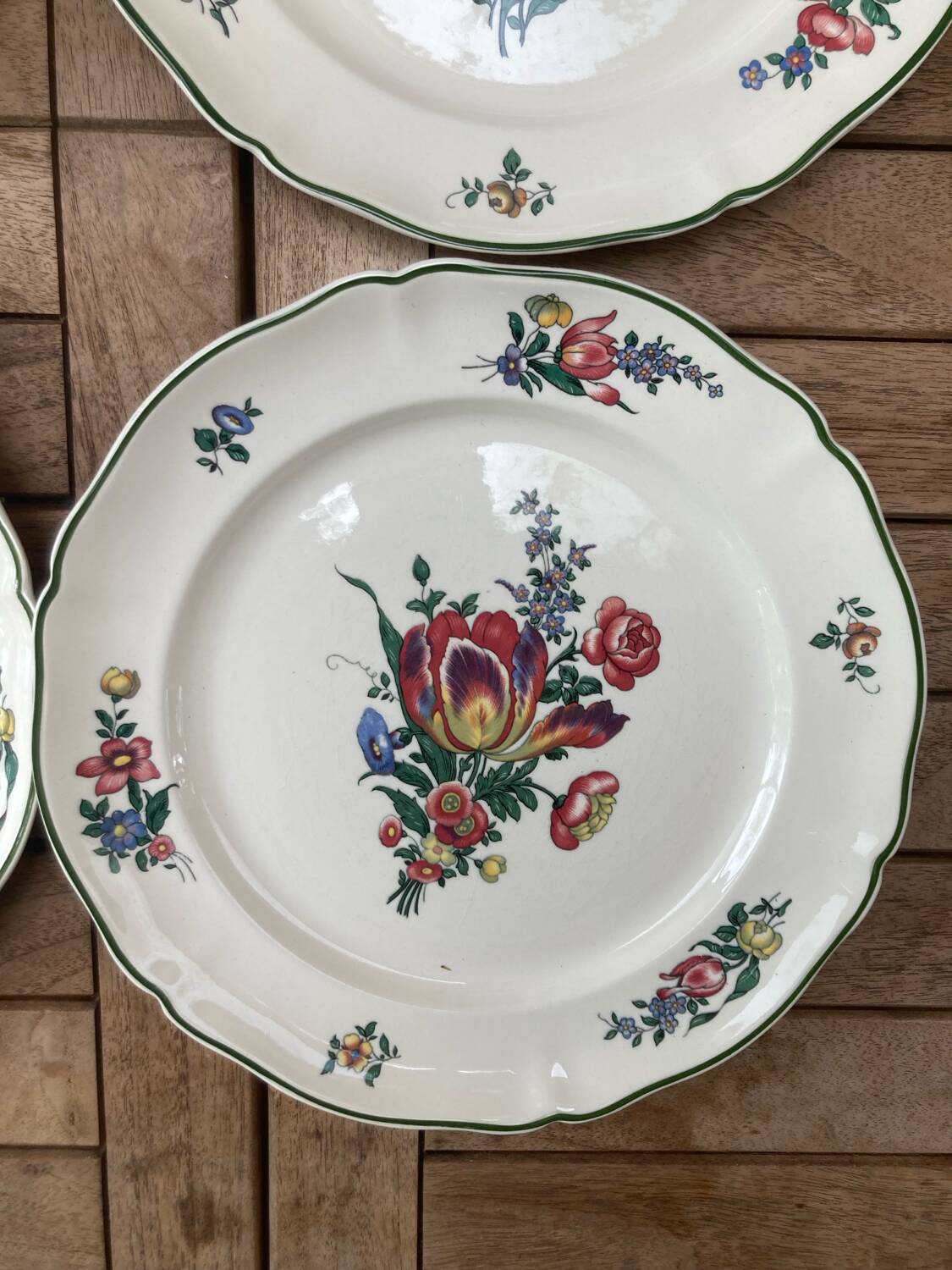 6 “Mettlach” dinner plates - Old Strasbourg Villeroy&Boch