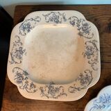 Set of 2 square dishes Regout model Ortus