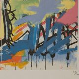 Jean-Michel Basquiat. Numbered colour silkscreen. 1990s.