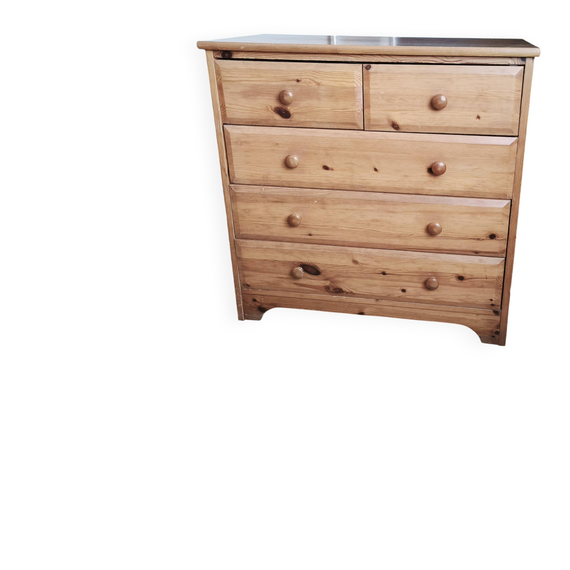 Vintage solid pine children's bedroom chest of drawers IKEA