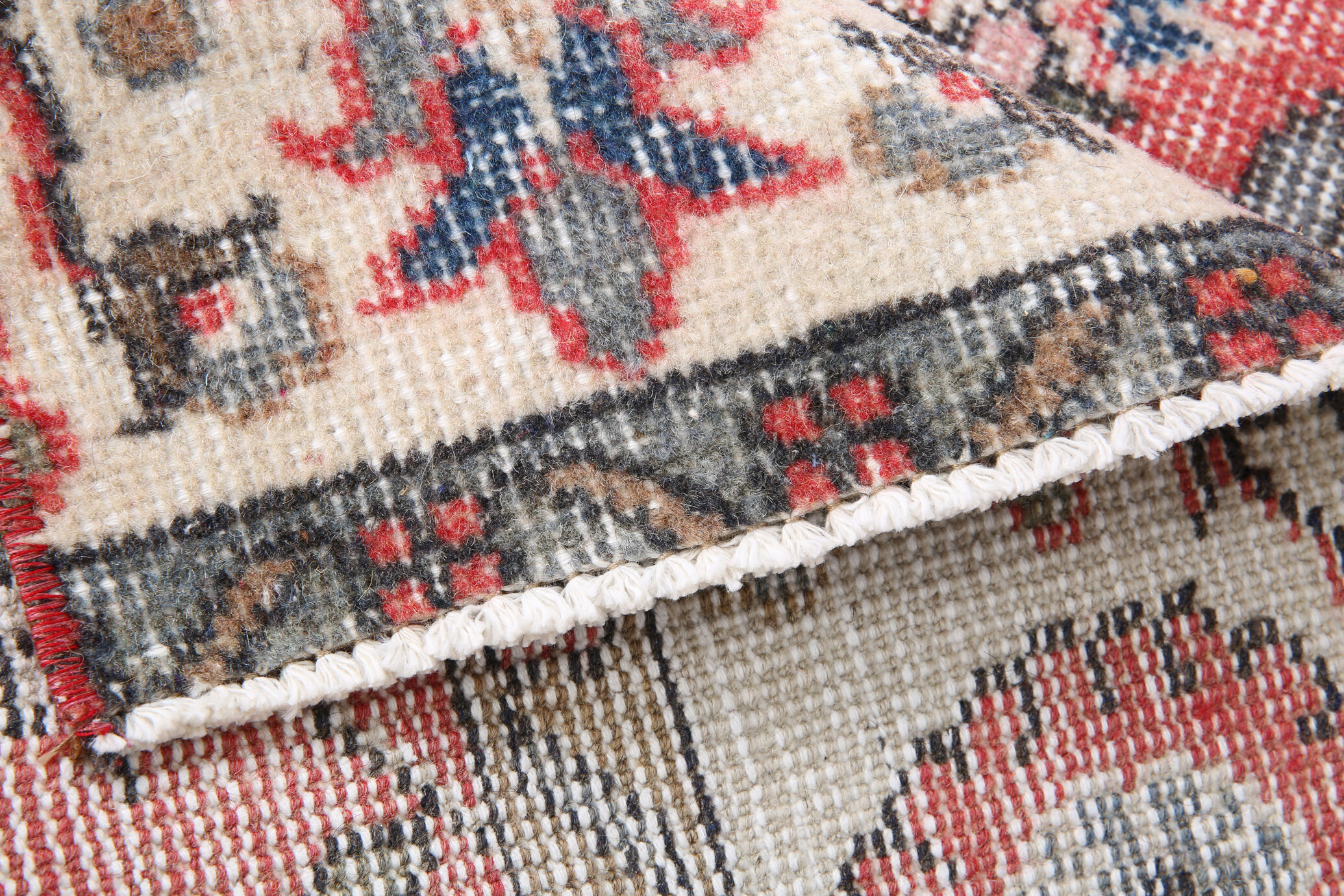 2x8 red floral turkish runner rug.77x261cm