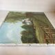Landscape painting of a countryside windmill oil on canvas