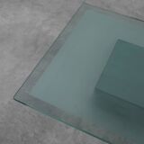 Italian Mirror and Glass Coffee Table by Nanda Vigo for Acerbis, 1971