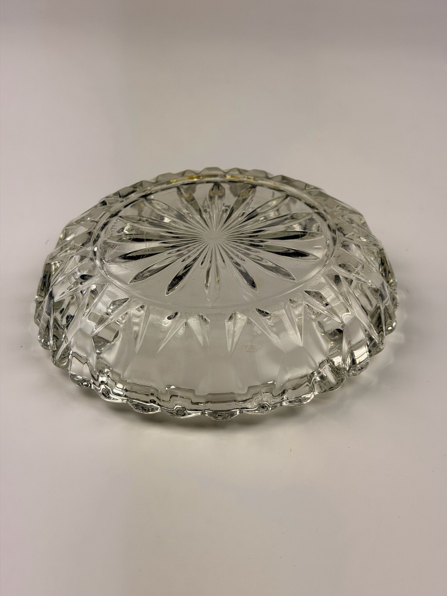 Vintage pressed glass ashtray