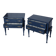 Pair of restored vintage bedside tables in Louis XVI style.