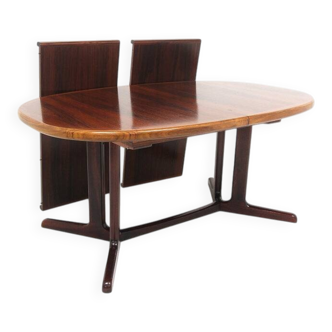 Scandinavian rosewood dining table, Sweden, 1970