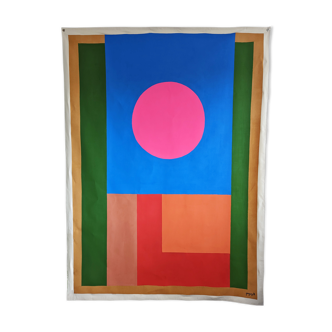 A spanish sunset - painted tapestry