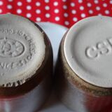Lot de 8 tasses en grès