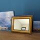 Mirror frame wood beads gilded patinated