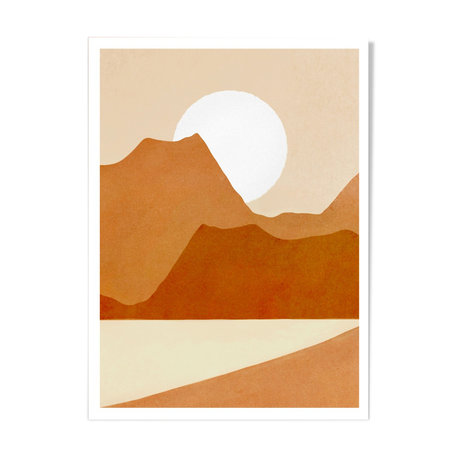 Art print Mountain view A3