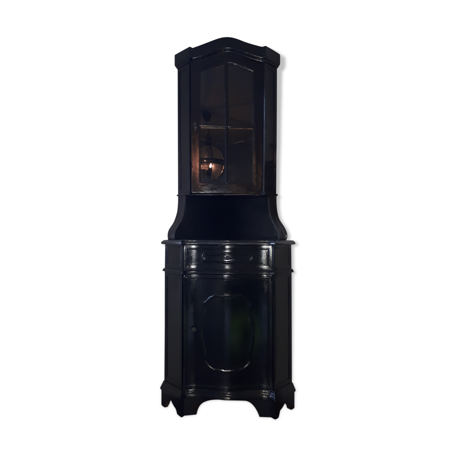 Corner furniture, black Italian notch