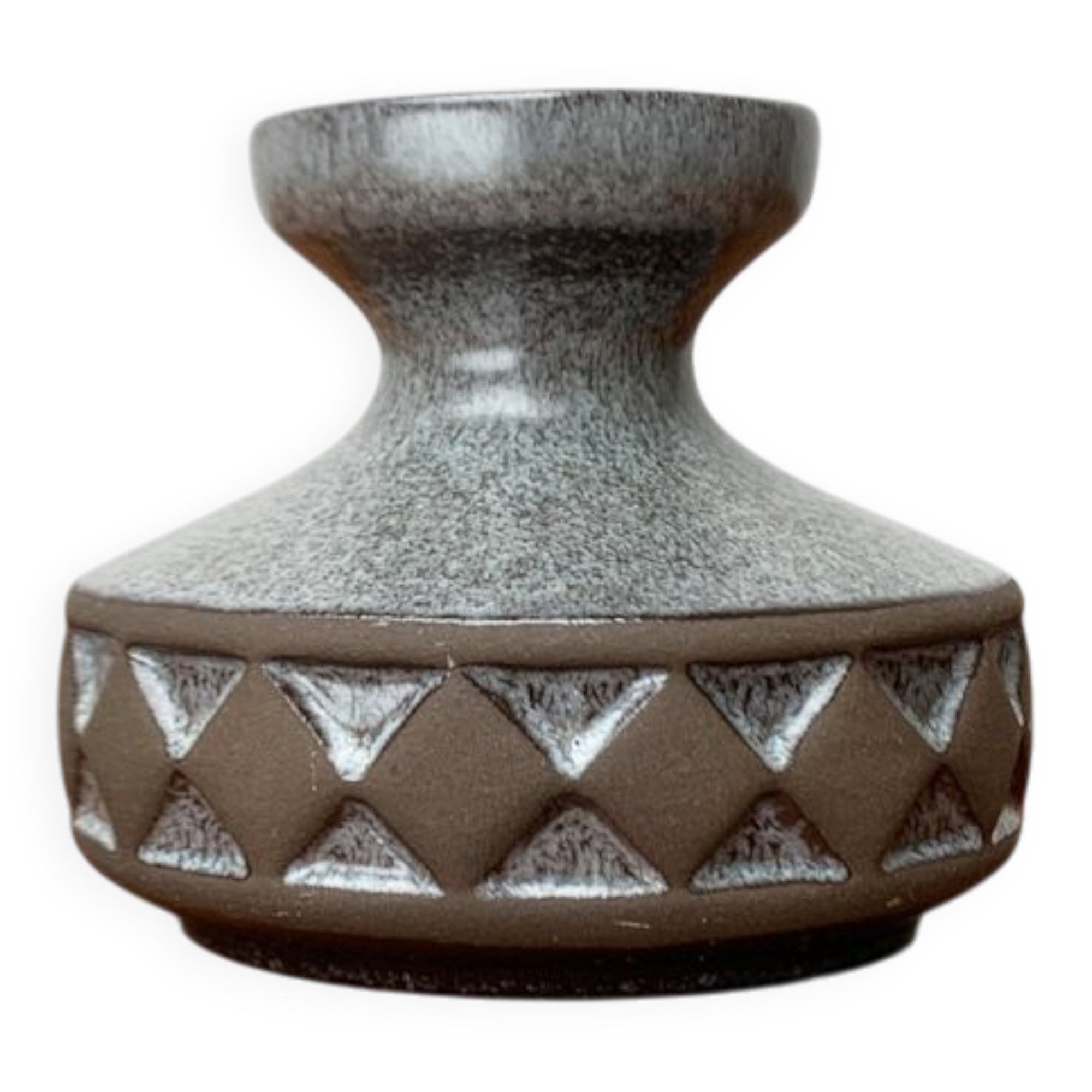 Danish studio pottery vase by Frank Keramik, mid-century, 1960s.