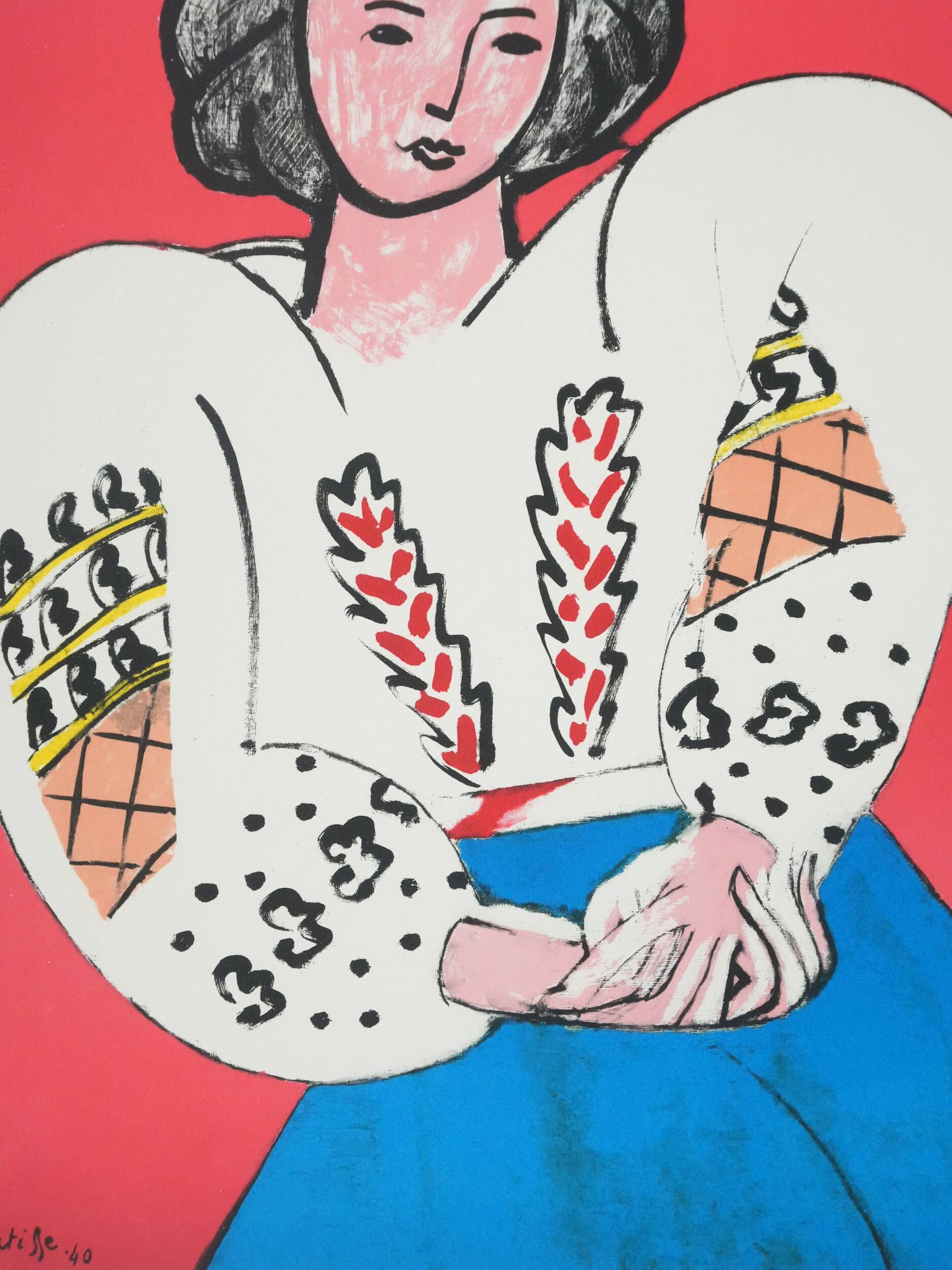 Henri matisse: the romanian blouse, signed lithograph