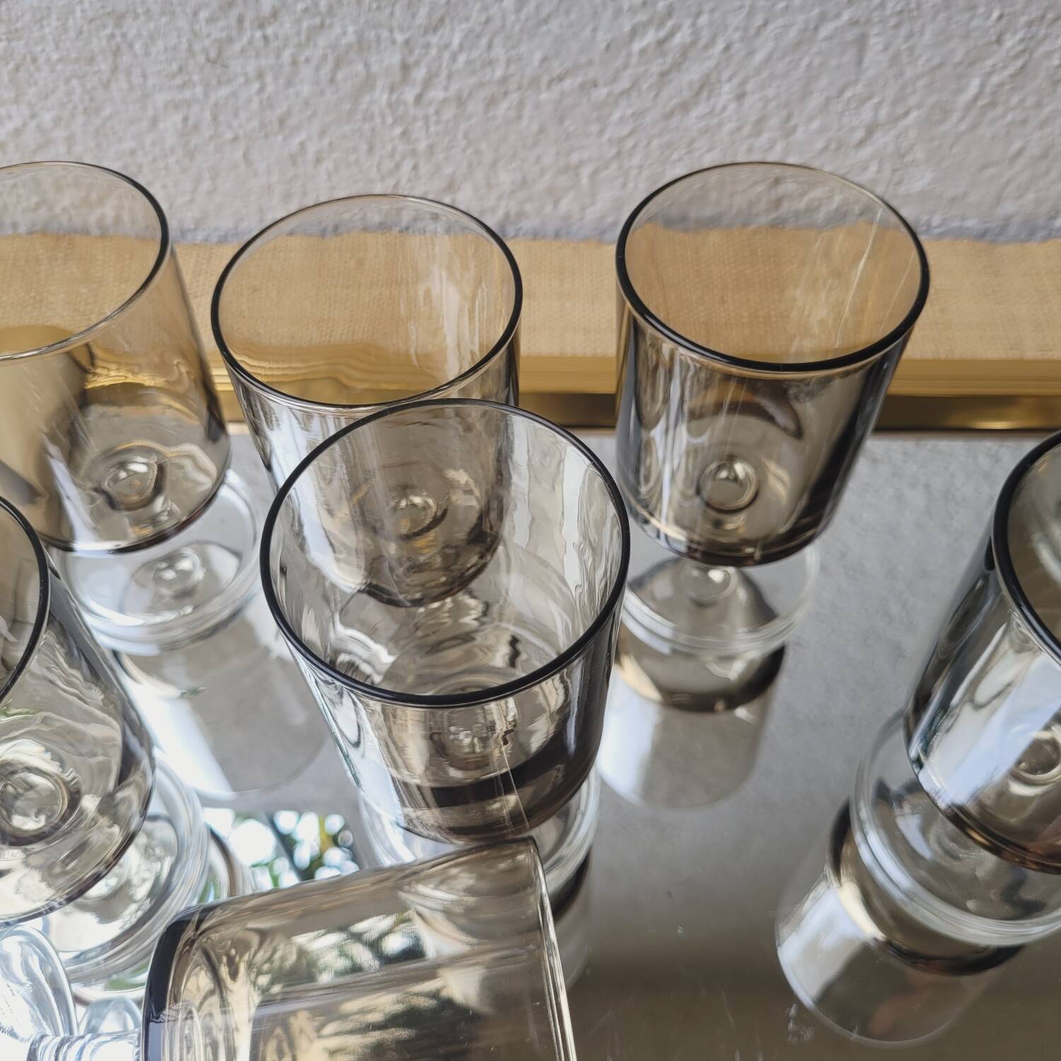 70's stemmed glasses
