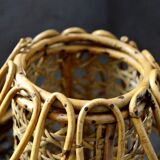 Rattan and cane pendant light from the 50s/60s
