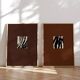 Pair of giclee prints, abstract wall art set of two, 50x70cm