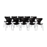 Set de 10 chaises "Papillon" série 3107 par Arne Jacobsen pour Fritz Hansen