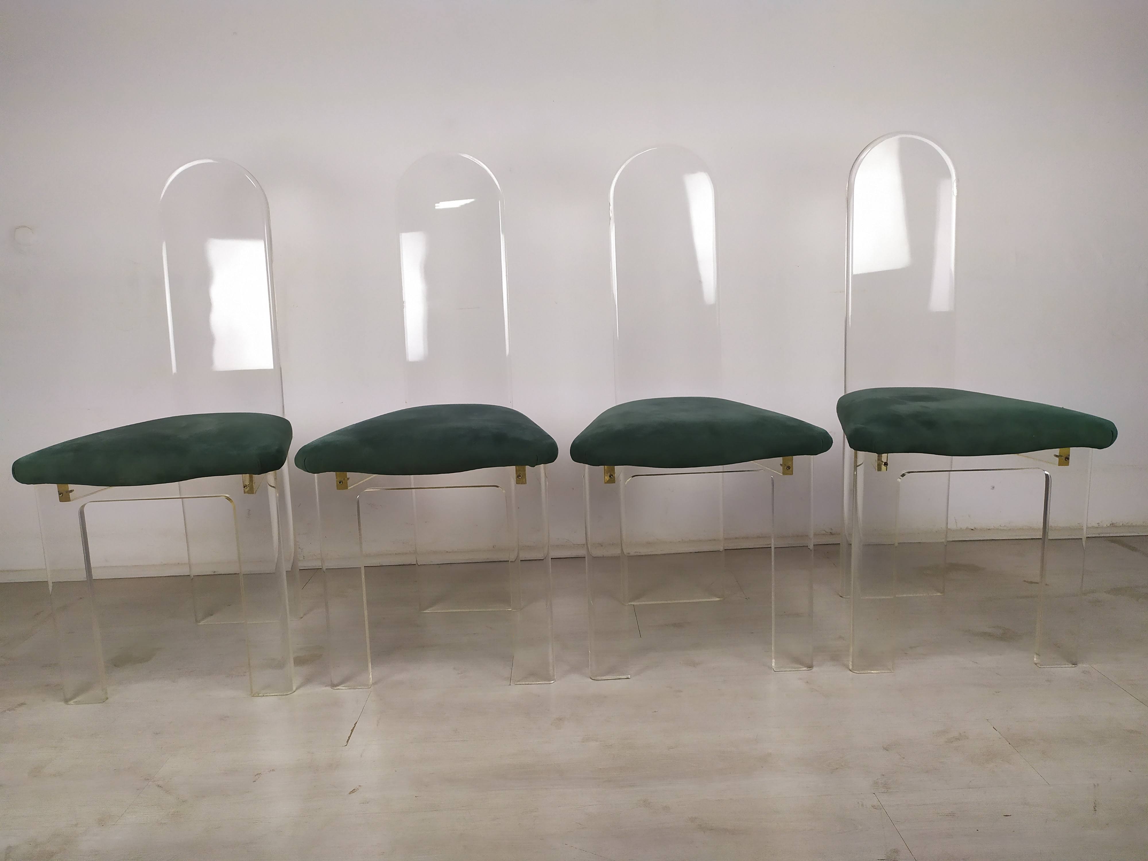 Plexiglas chairs Roche Bobois