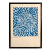 Original lithograph by c. du plessis. structure, 1996