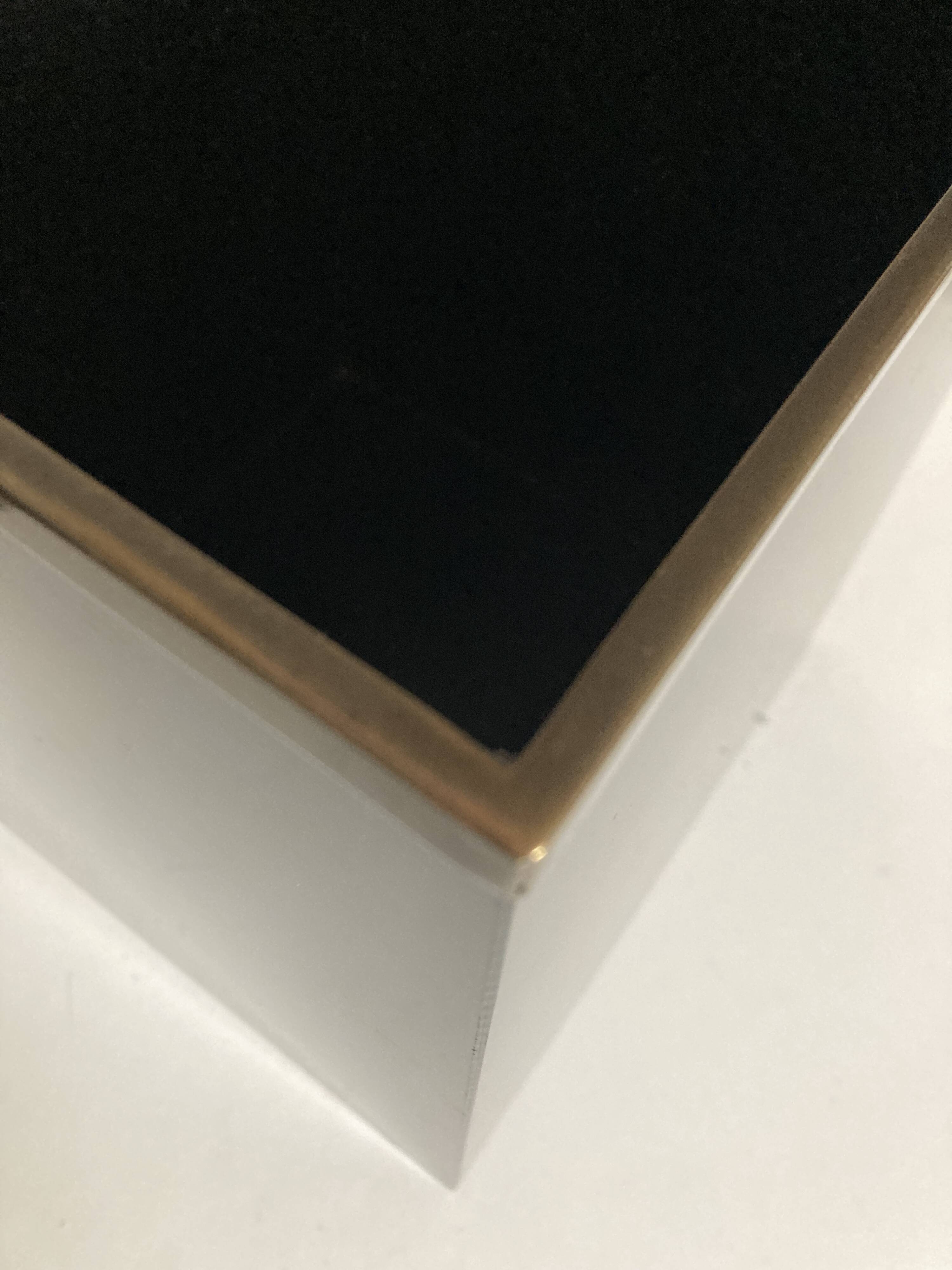 Christian Dior Maison 1970 Black Lucite Waste Paper Basket