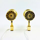 Pair of Scandinavian Polished Brass Wall Lights Model V-324 by Hans-Agne Jakobsson, Sweden, 1960s