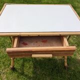 Rattan coffee table with drawer