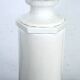 Tommaso Barbi Oversized White Ceramic Vase and Column, Italy 1970