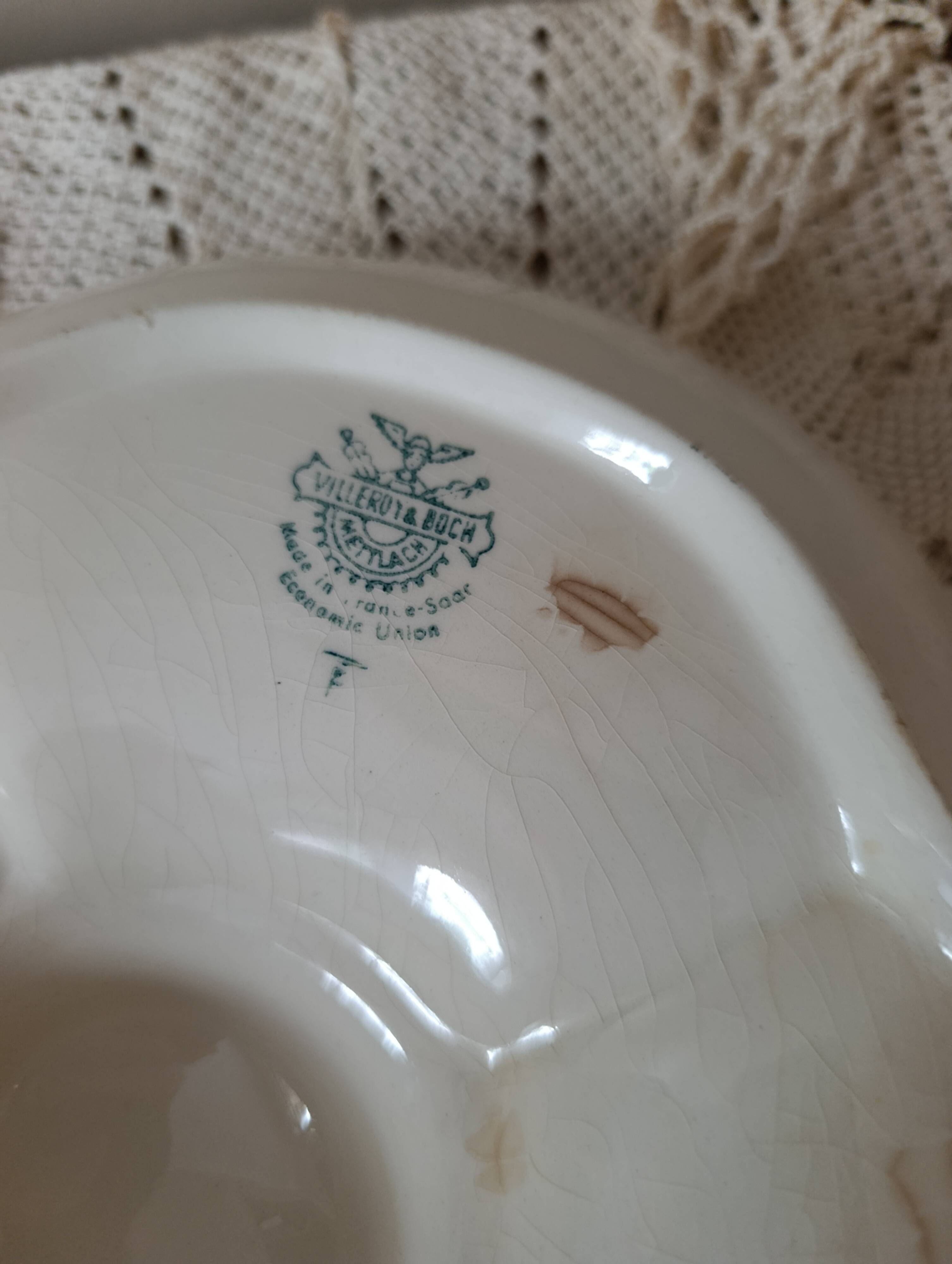 Vintage segmented aperitif plate | Villeroy & Boch (1950s)