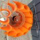 Suspension lamp by Lars Schioler butterfly model Hoyrup Light plastic editor orange 1968