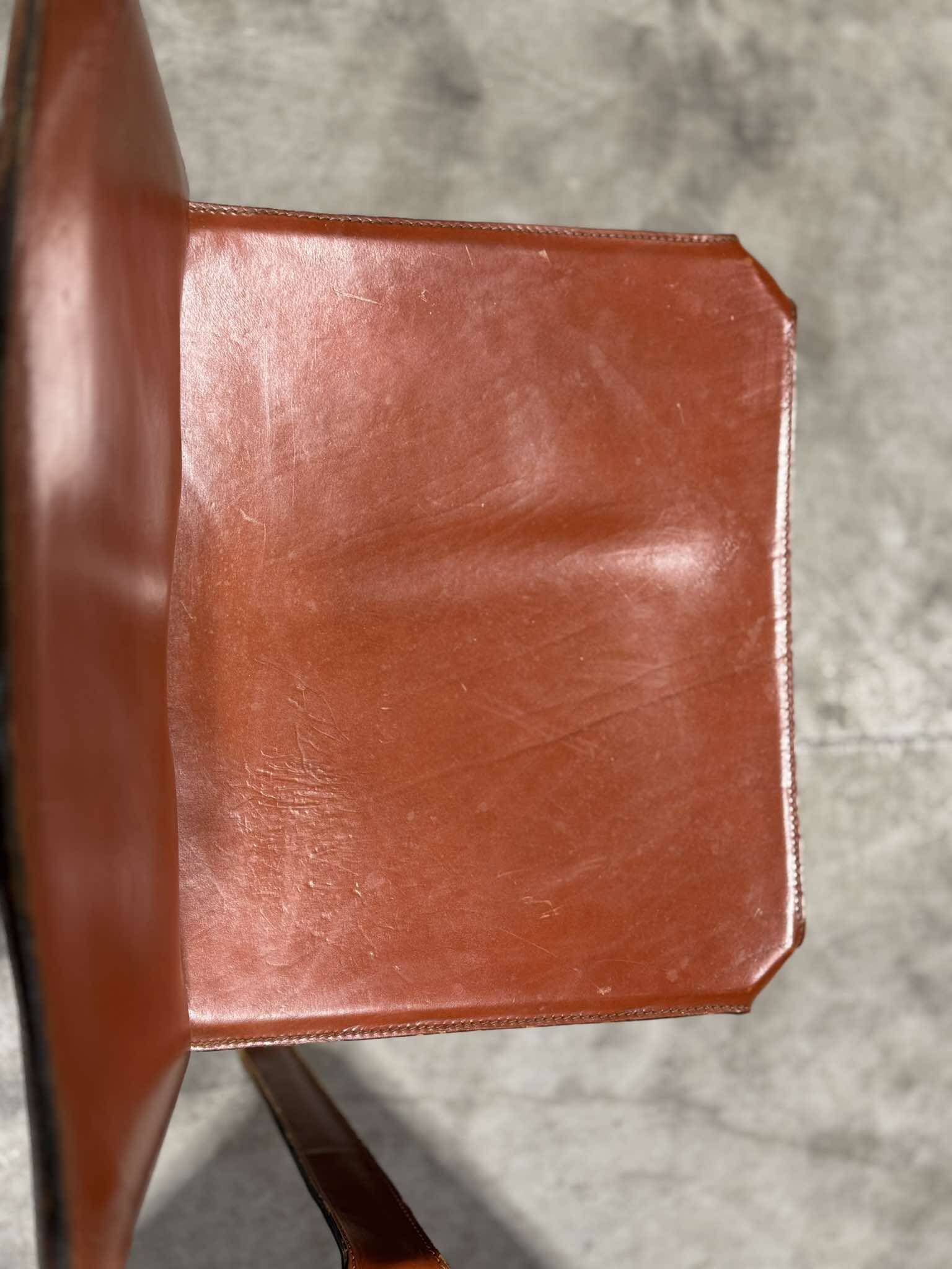 Cassina 6x Cab 412 burgundy by Mario Bellini NP : 9000€