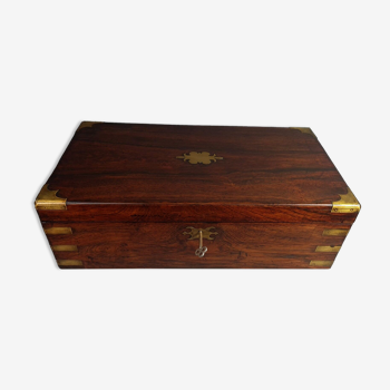 Mahogany writing box with secret drawers England nineteenth century SB