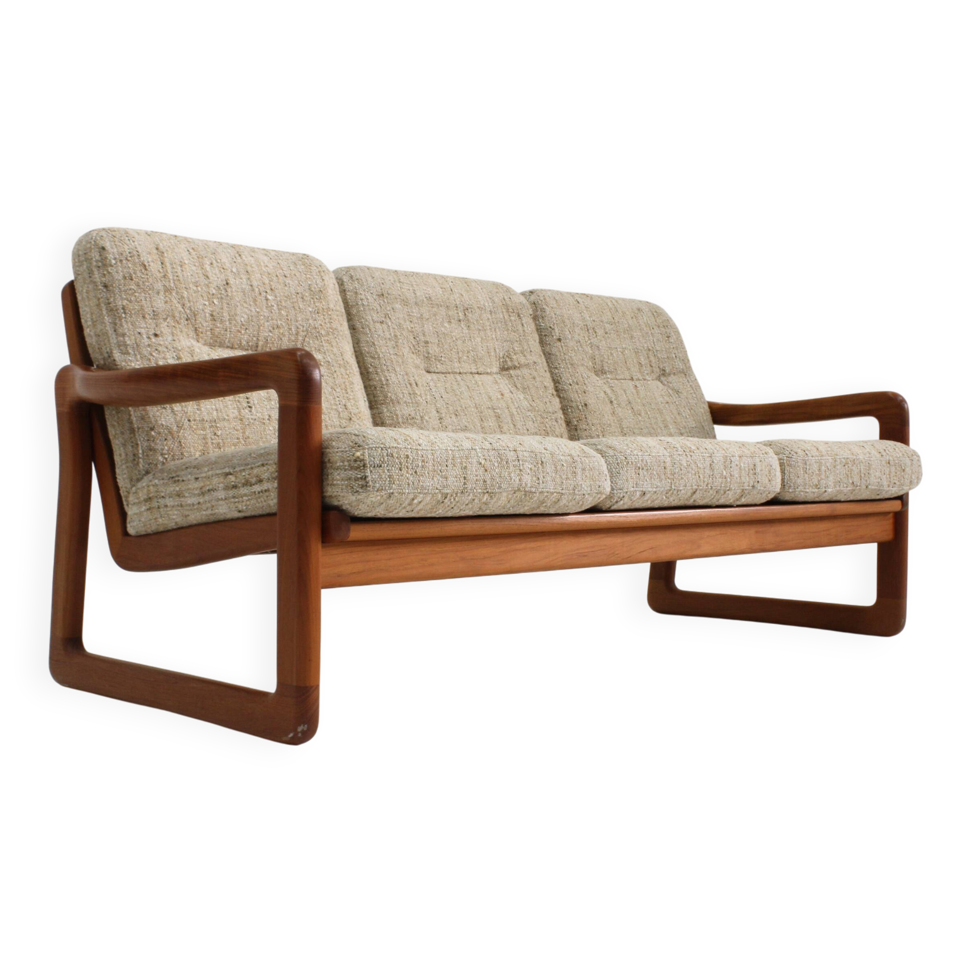 Vintage Mid century sofa solid teak Holstebro MöbelFabrik 1960s