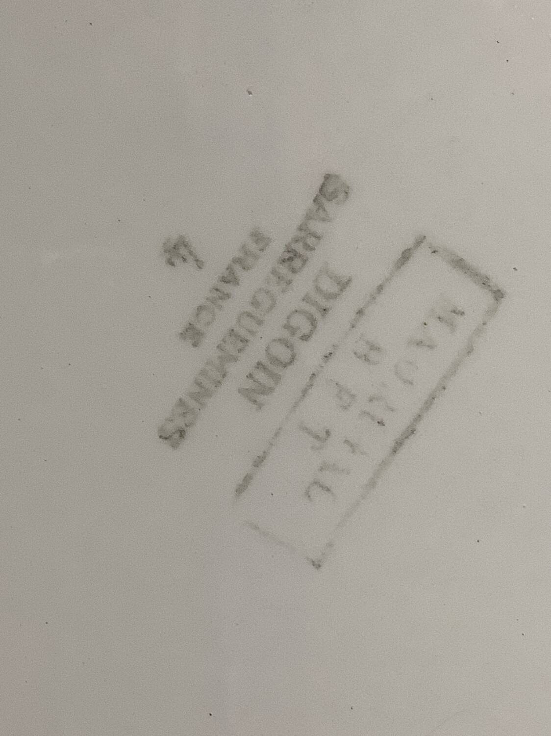 Digoin Sarreguemines oval dish