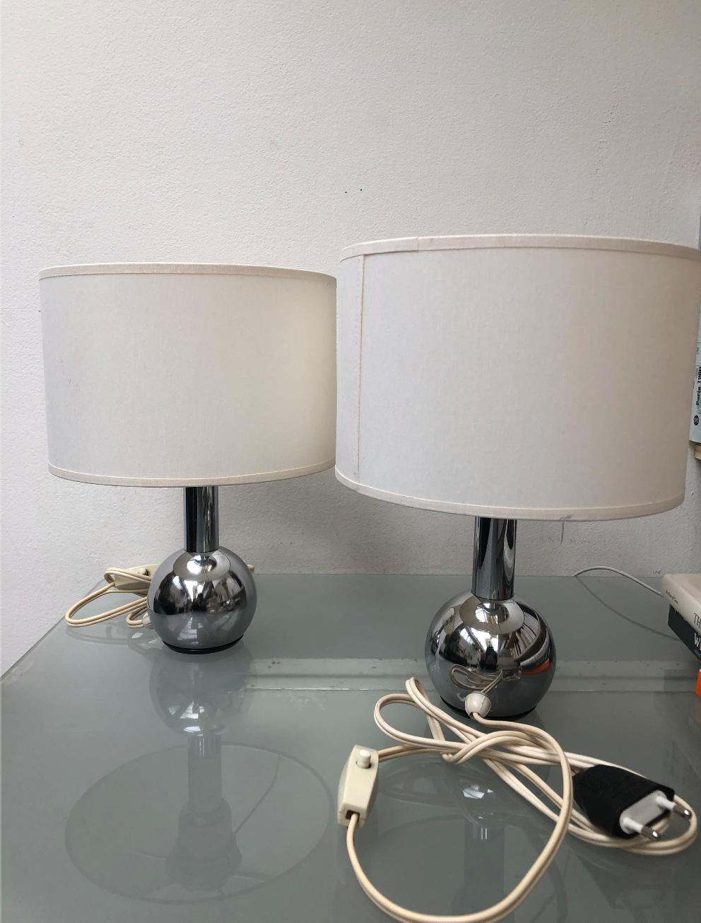 Pair of bedside lamps