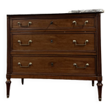 Mahogany Commode From Louis XVI XVIII Eme Century