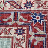 Tapis rayé kazakh fait à la main