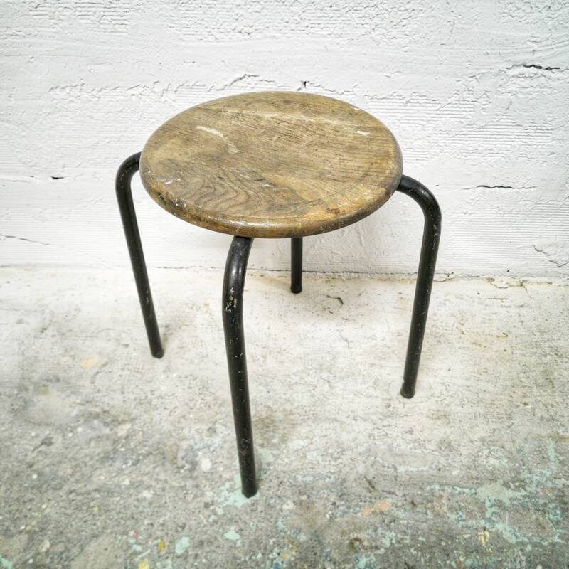 Industrial round stool