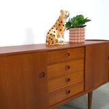 Teak veneer sideboard with drawers from Sweden