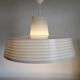 Rotaflex pendant lamp, space age, UFO-shaped, pressed plastic, 1960s.