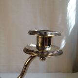 Candlestick with 3 burners in silver metal, Louis XVI style