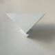 Pair of vintage geometric wall lights, matte white, France 1970
