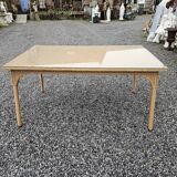 Vintage rattan table