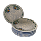 Ensemble de 8 assiettes faïence anglaise Naldrett Mcninn