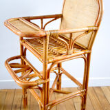 High chair rattan