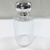 Crystal and silver toilet bottle Saglier Frères